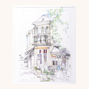 Yvonne Pretzsch Art - Bruchstraße 35 - Kebabadin - Urban Sketching - Kunst - Detmold